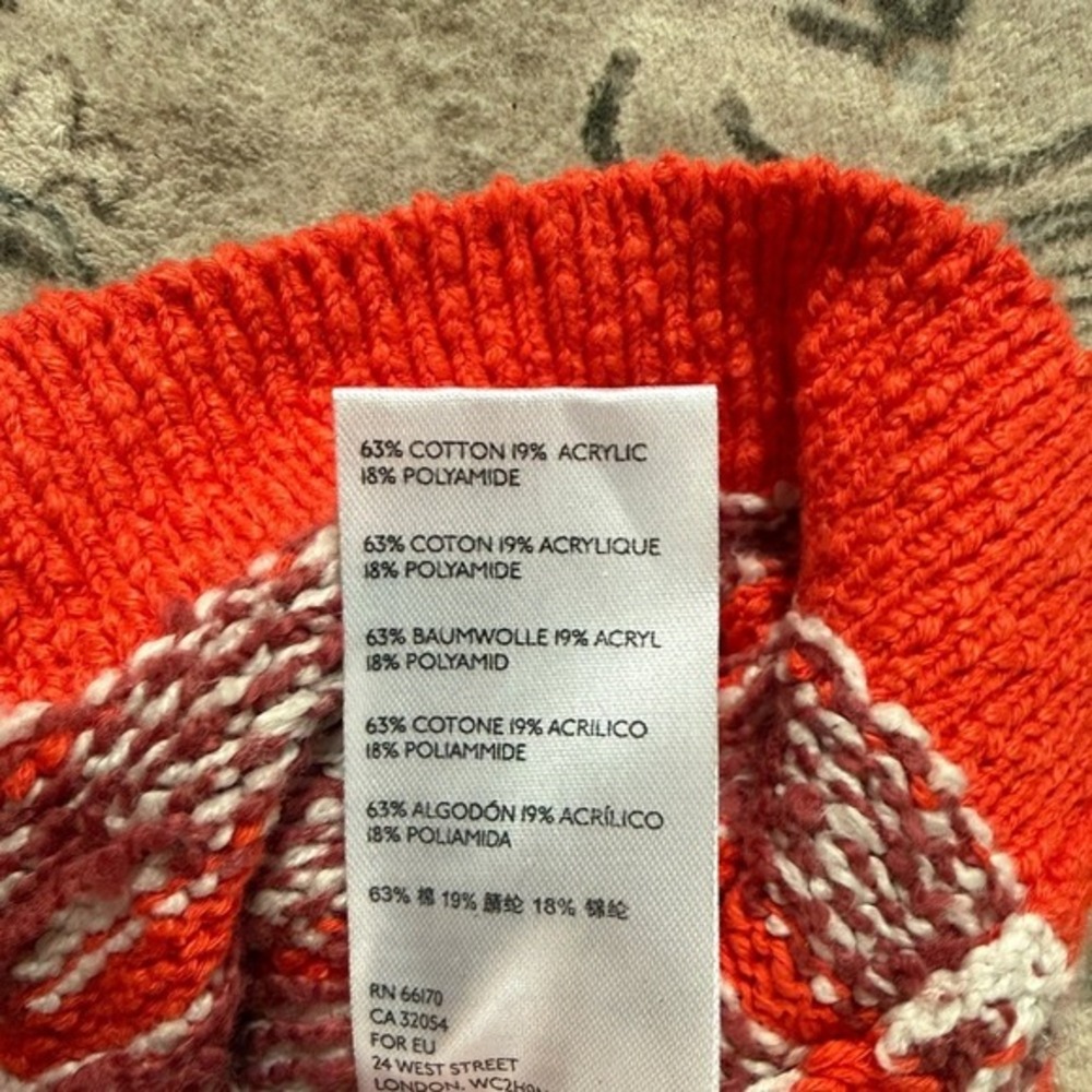 NWOT Free People Coral Red Knit Tank Crop Top-Retro Boho Coastal Tomato Girl - Picture 11 of 11